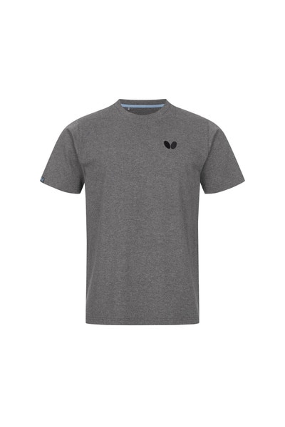 Butterfly Meranji Table Tennis T-Shirt: Dark Grey Front View